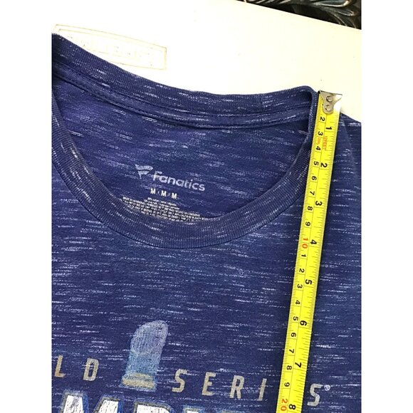 FANATICS- MENS BLUE DODGERS 2020 WORLD CHAMPIONSHIP T-SHIRT SIZE MEDIUM - Picture 3 of 6